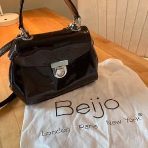 BEIJO PATENT LEATHER CROSSBODY OR HANDLES PURSE